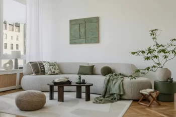 Minimalistický obývací pokoj