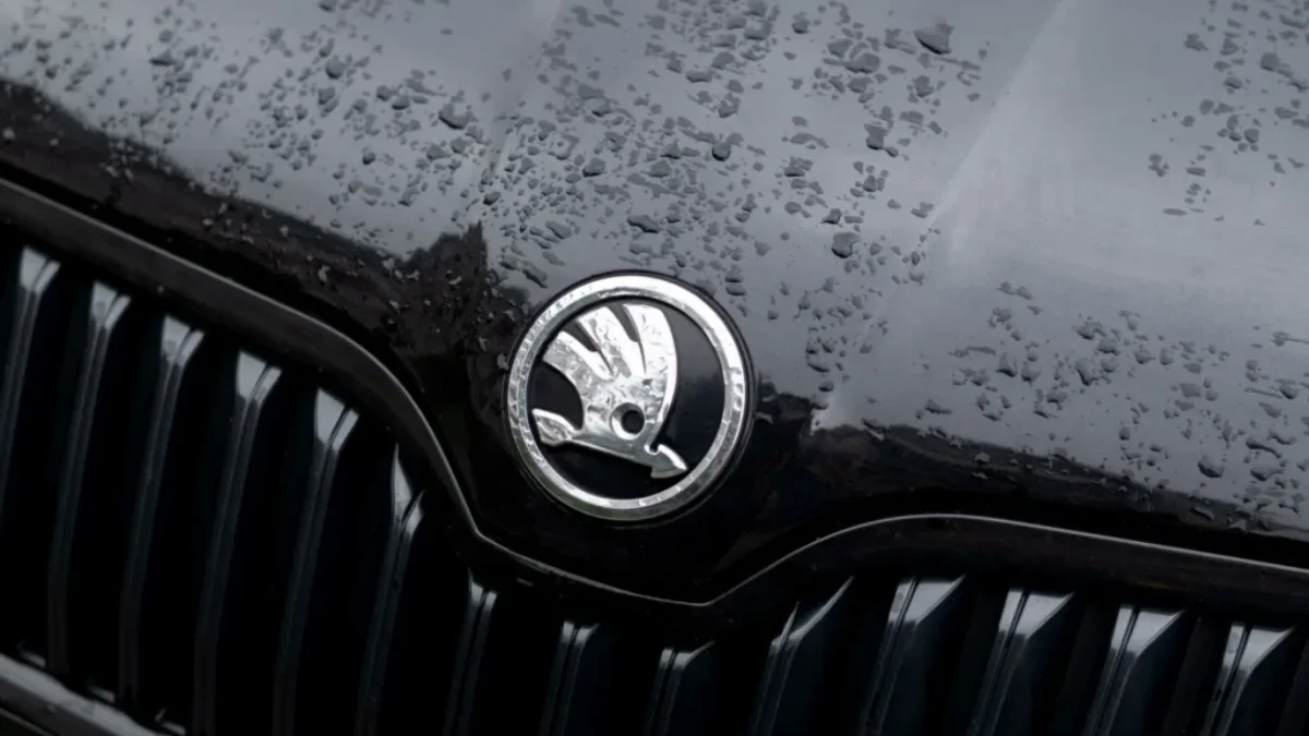 Škoda logo na kapotě