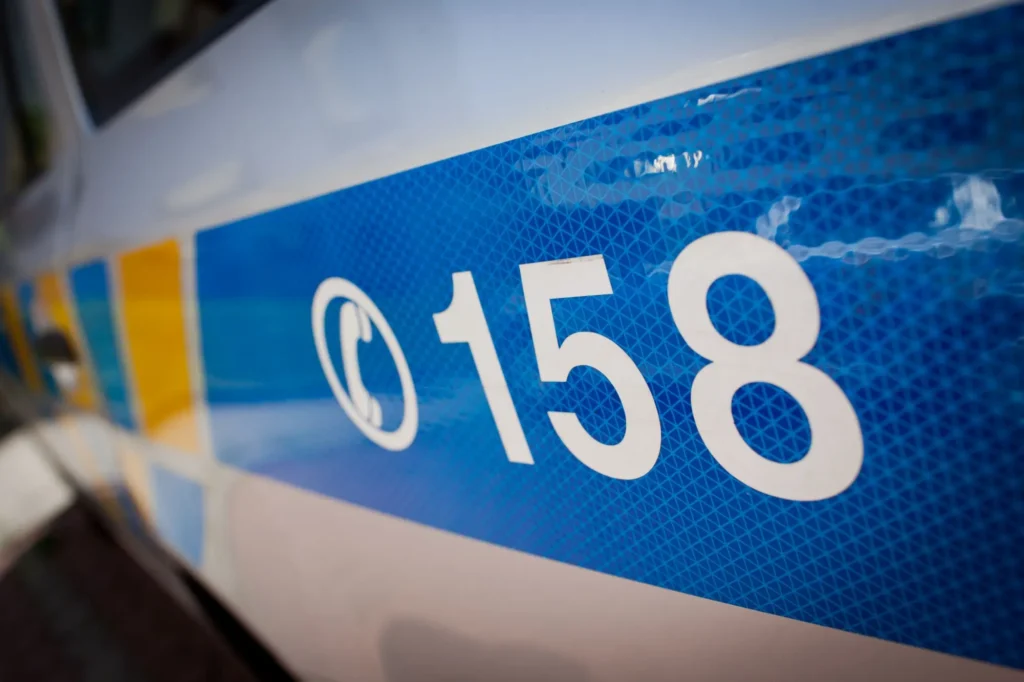 Policejní auto - detail