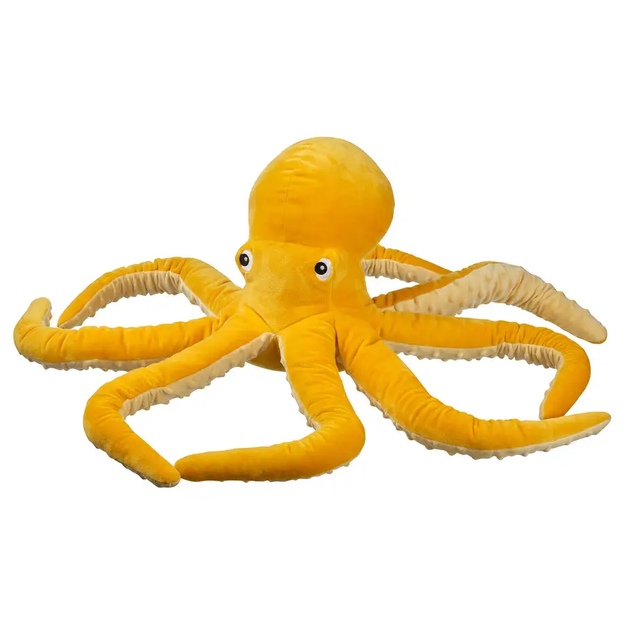 Plyšová chobotnice Ikea 