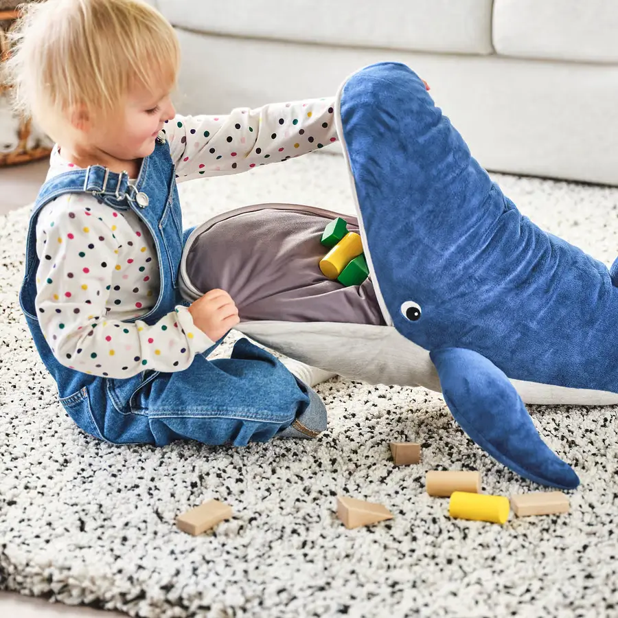 Plyšová velryba Ikea