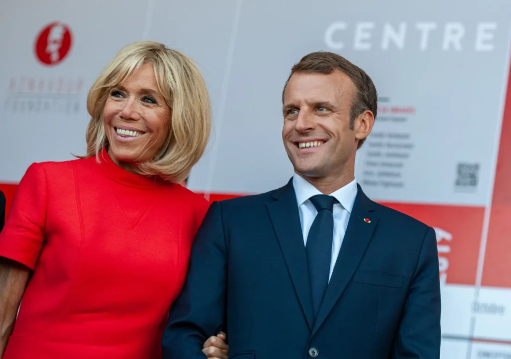 Emmanuel Macron s manželkou