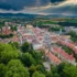 Pohled na město Paczków, kterému se říká Slezské Carcassonne