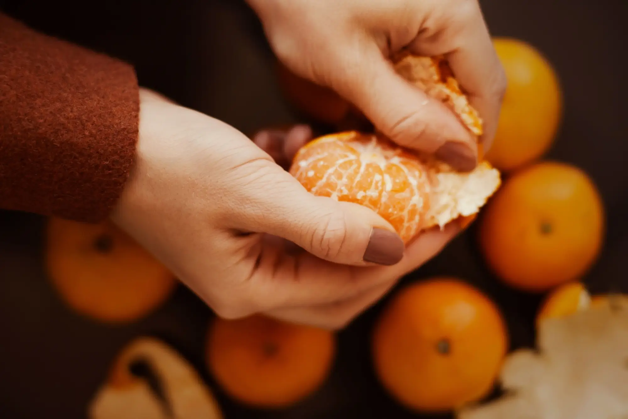 oloupané mandarinky