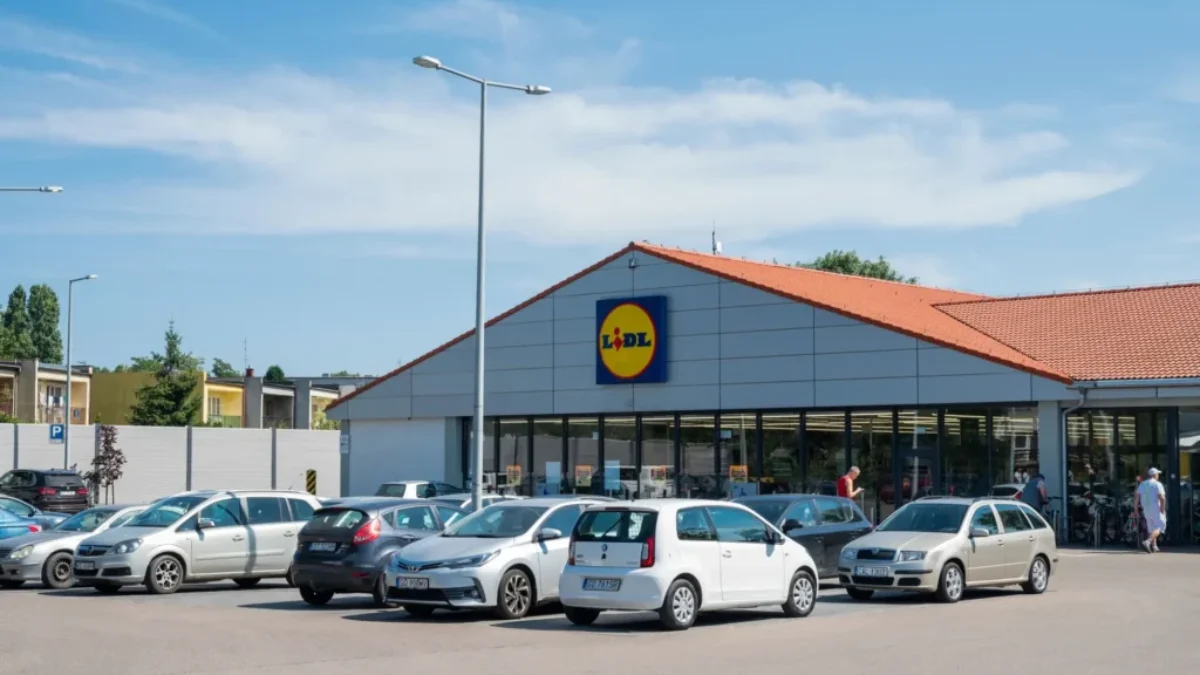 Lidl si připravil výhodnou nabídku především pro řidiče. Zdroj Lidl s parkovištěm