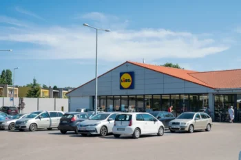 Lidl s parkovištěm