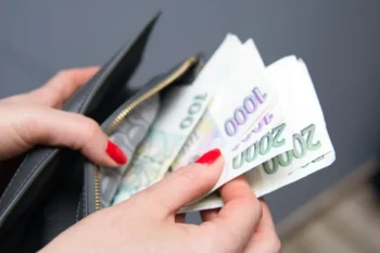 Peněženka s hotovostí