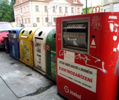 Kontejnery na třídění odpadu