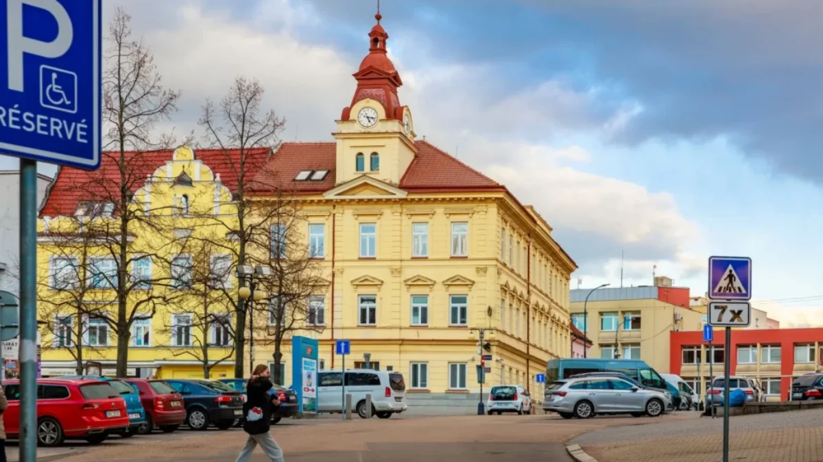 Parkoviště se značkami