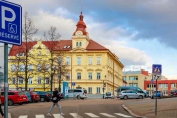 Parkoviště se značkami