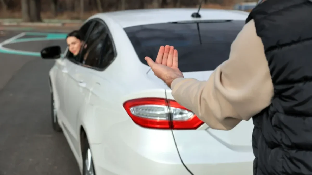 ukazování při couvání