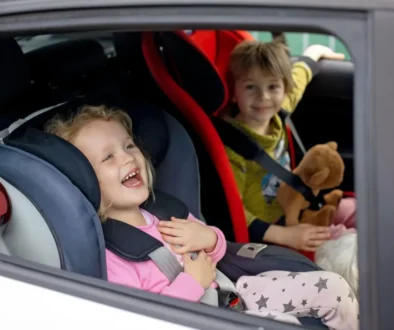 děti v autě