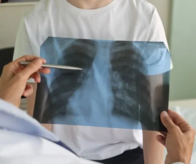 vyšetření plic u dítěte