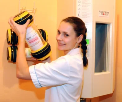 potrubní pošta v nemocnici