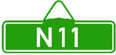 Nová značka, „Směrová tabule pro náhradní trasu dálnice“.