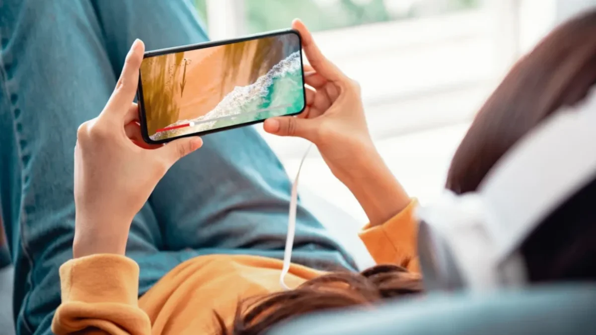 sledování videa na mobilu