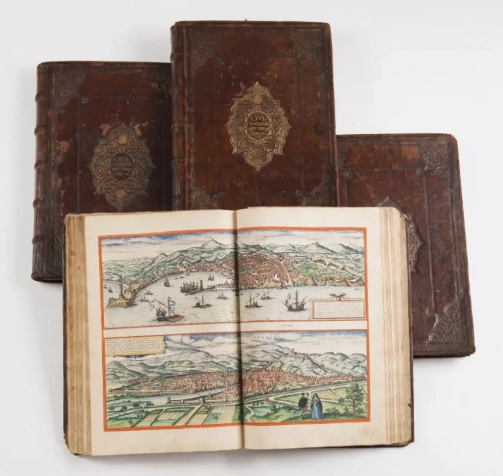 Atlas měst, který se vydražil za 1,6 milionu korun.