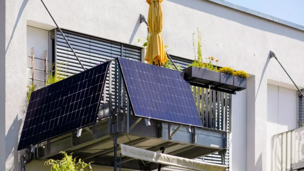 Fotovoltaické panely na balkoně