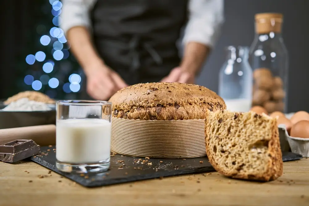 Panettone s alternativní moukou, vánoční pečení