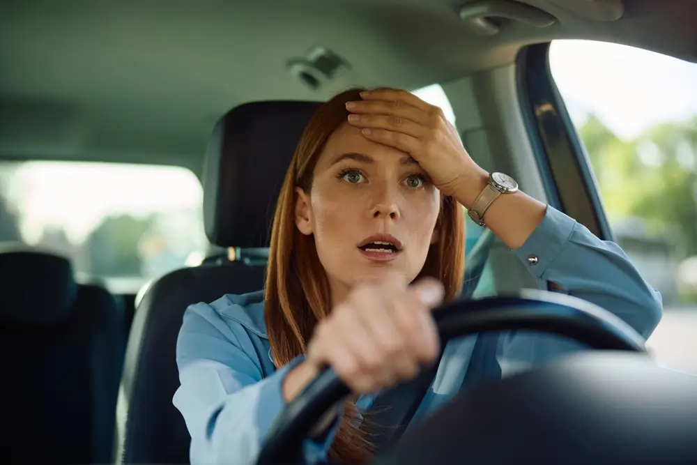 Řidička se lekla, že něco udělala špatně