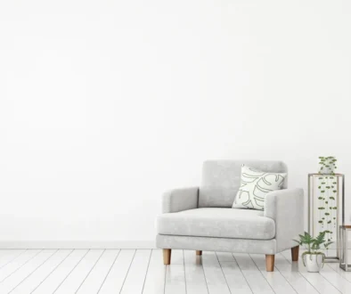 bílá stěna, bílý interiér