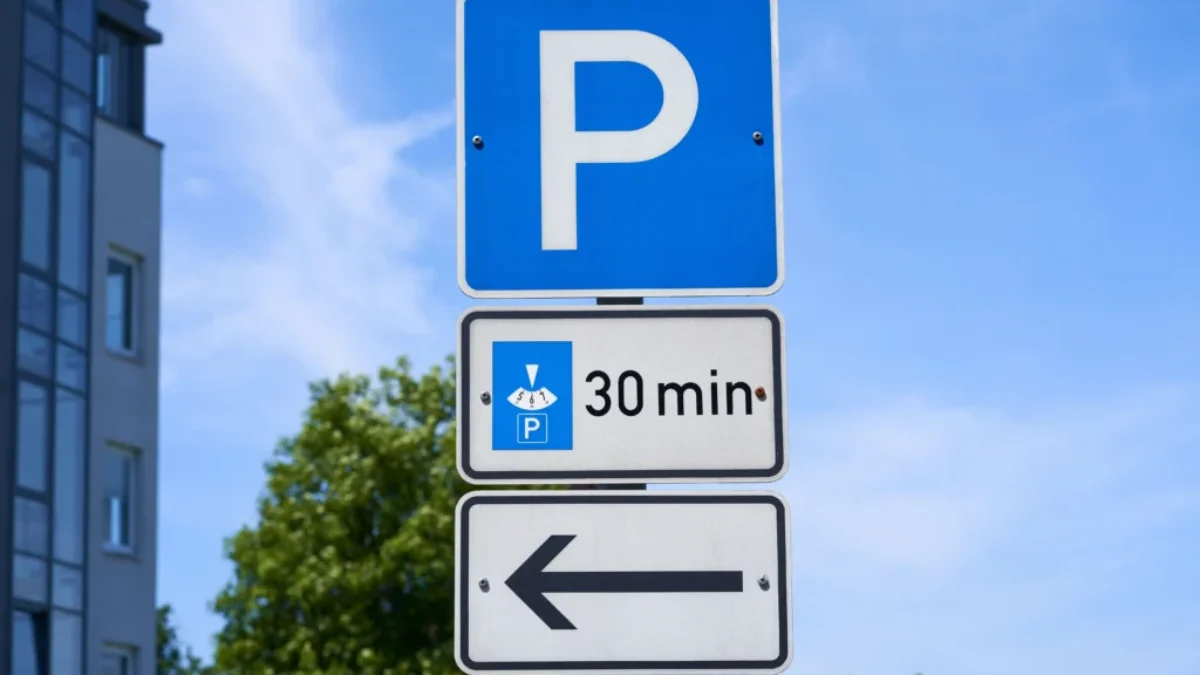 parkovací hodiny značka