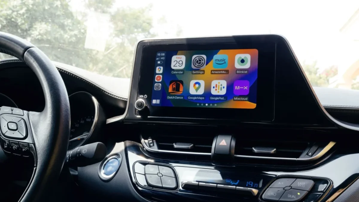 velký displej s navigací