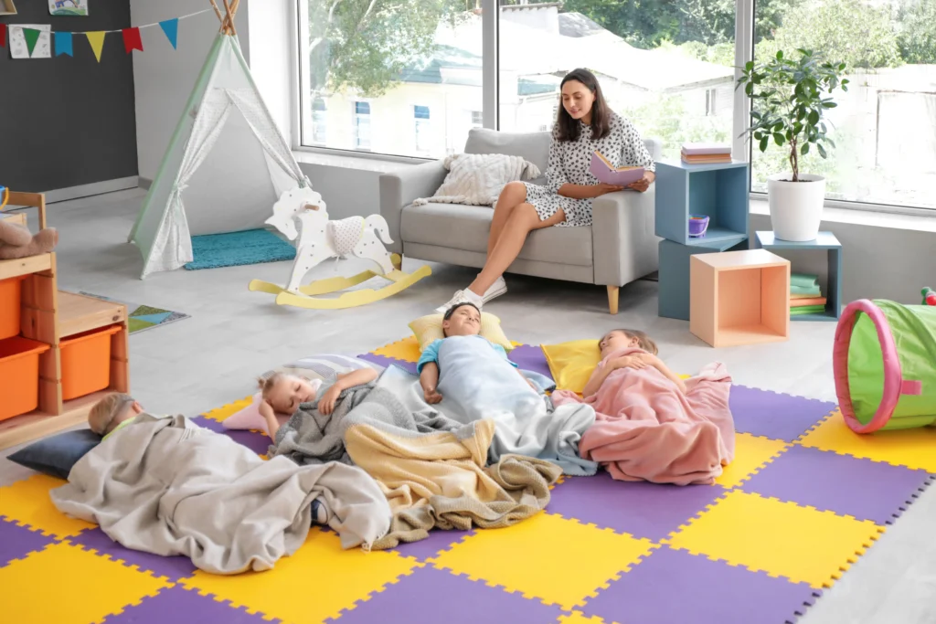 - Techsvět děti spí ve školce