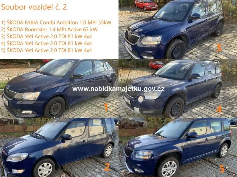 Kolekce aut Škoda k prodeji