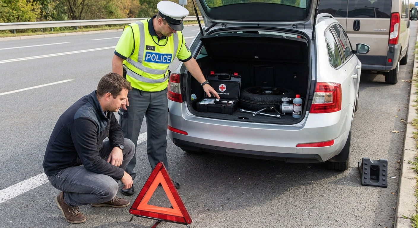 Zde je seznam povinné výbavy pro rok 2026. Většině řidičů chybí více jak půlka věcí