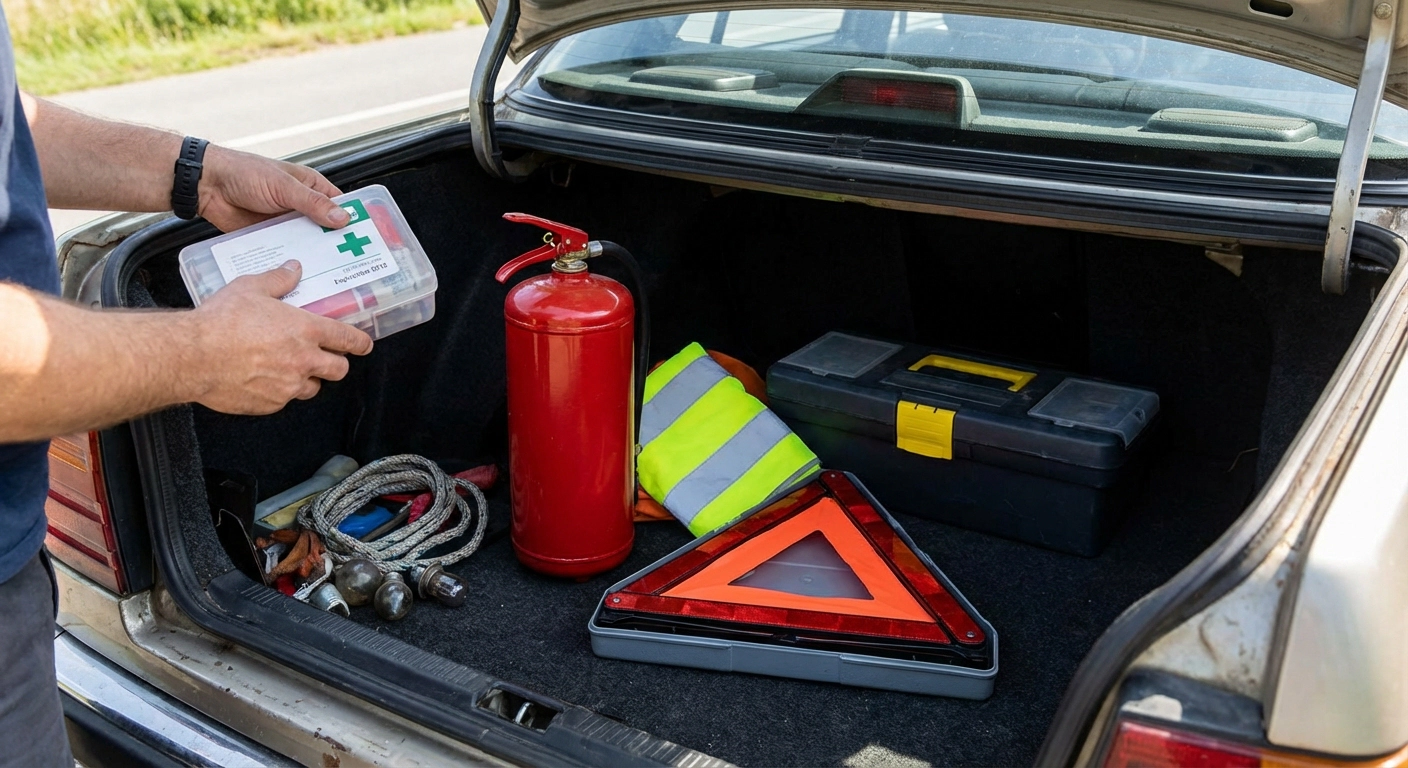 Zde je seznam povinné výbavy pro rok 2026. Většině řidičů chybí více jak půlka věcí