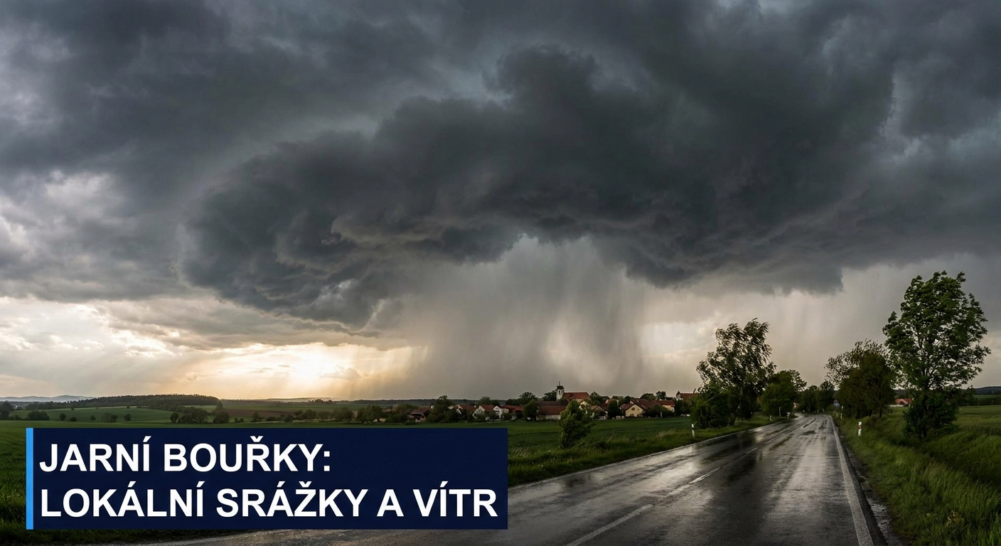 Do Česka za pár hodin dorazí bouřka. Víme, jakou oblast zasáhne jako první