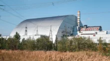 Sarkofág jaderné elektrárny v Černobylu