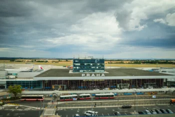 Letiště Praha z výšky